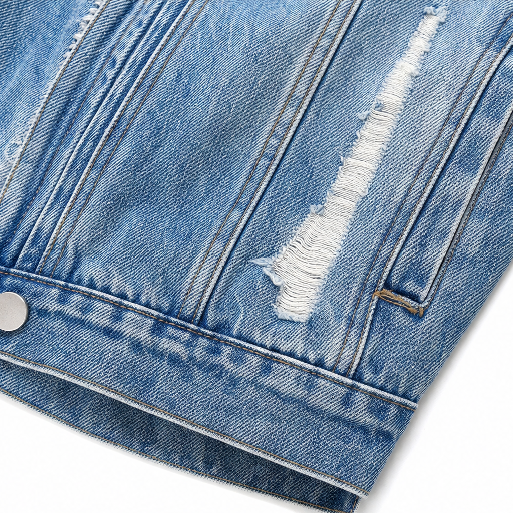 Wearbella – Kurtka dżinsowa z futrzanym kołnierzem