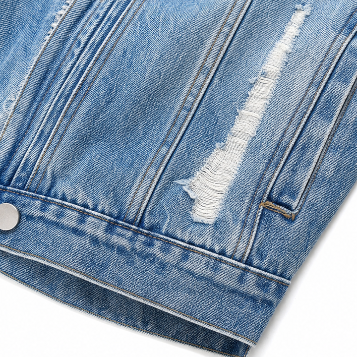 Wearbella – Kurtka dżinsowa z futrzanym kołnierzem