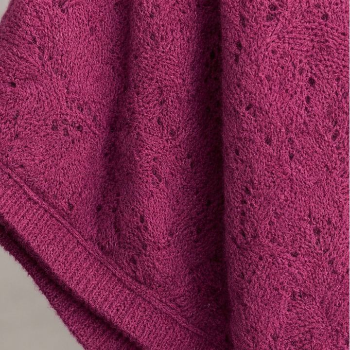 Cowl &amp; Bloom – Dzianinowy top z dekoltem w serek w diamentowy wzór