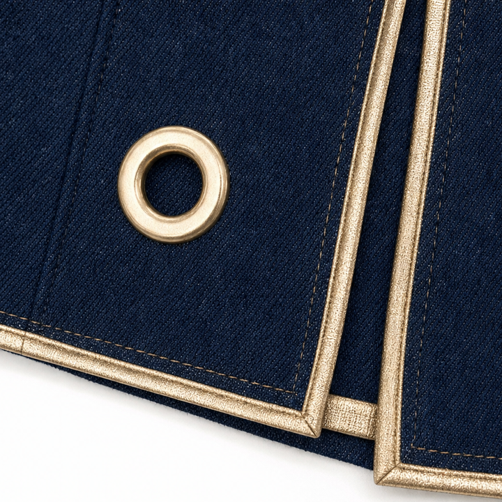 Wearbella – Asymetryczna Spódnica Midi w Stylu Dżinsowym