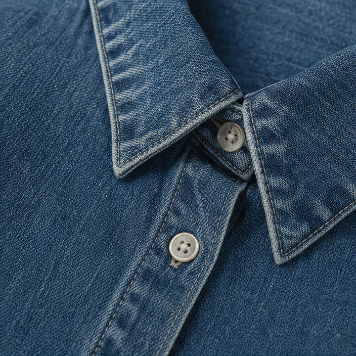 Wearlyn – Sukienka koszulowa z przodu na guziki w stylu dżinsowym