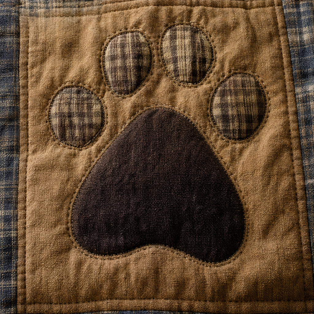 Pawhaven – Drukowany Koc Fleece w Wzór Łap