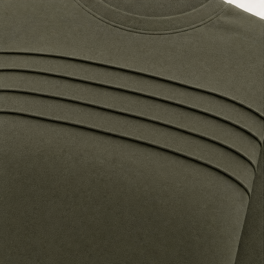 Wearbella – Zestaw dresowy z plisowanym okrągłym dekoltem
