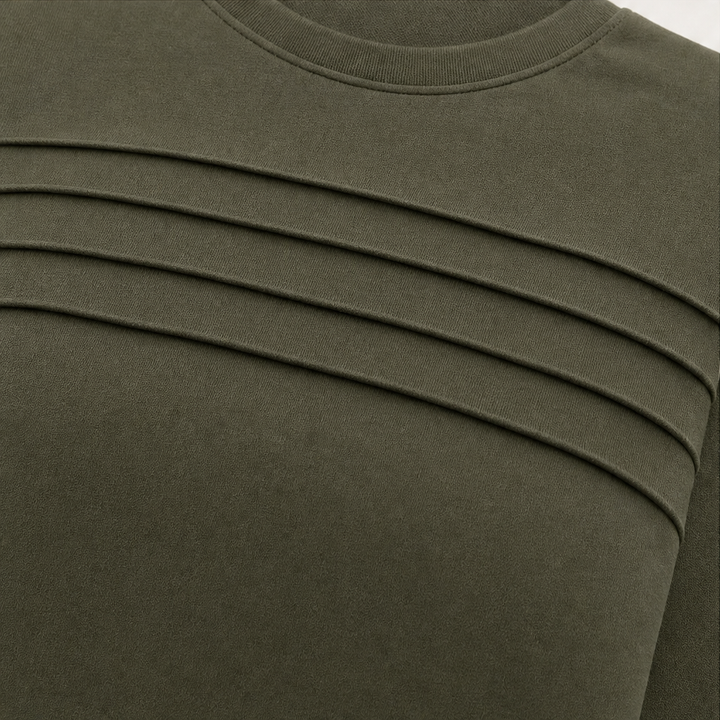 Wearbella – Zestaw dresowy z plisowanym okrągłym dekoltem