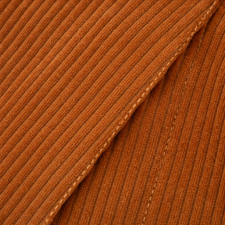 Draperie – Asymetryczny top z guzikiem i sztruksu