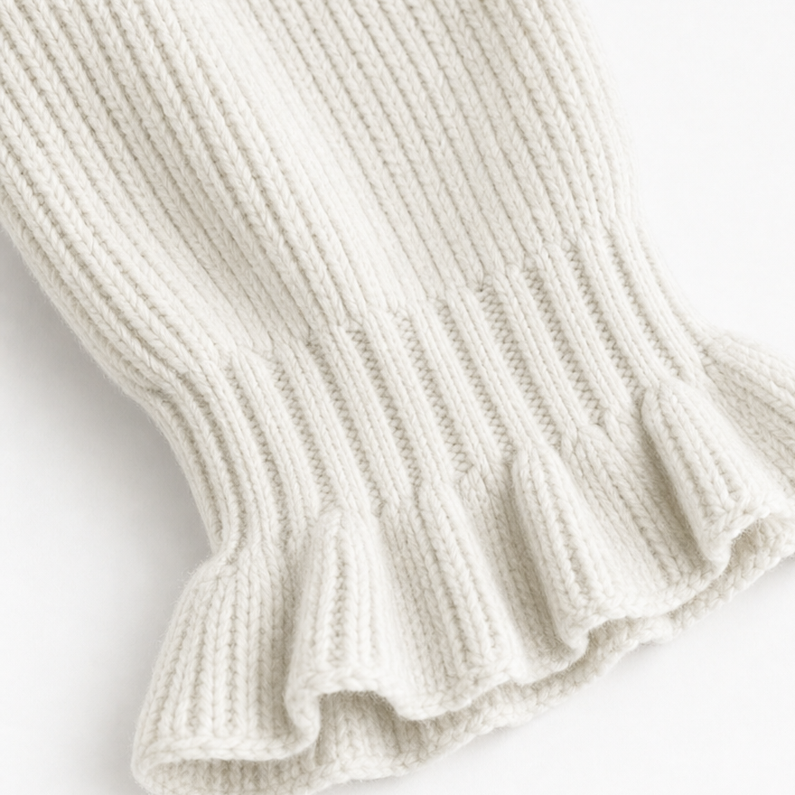 Vessa – Sweter z dzianiny z dekoltem w serek