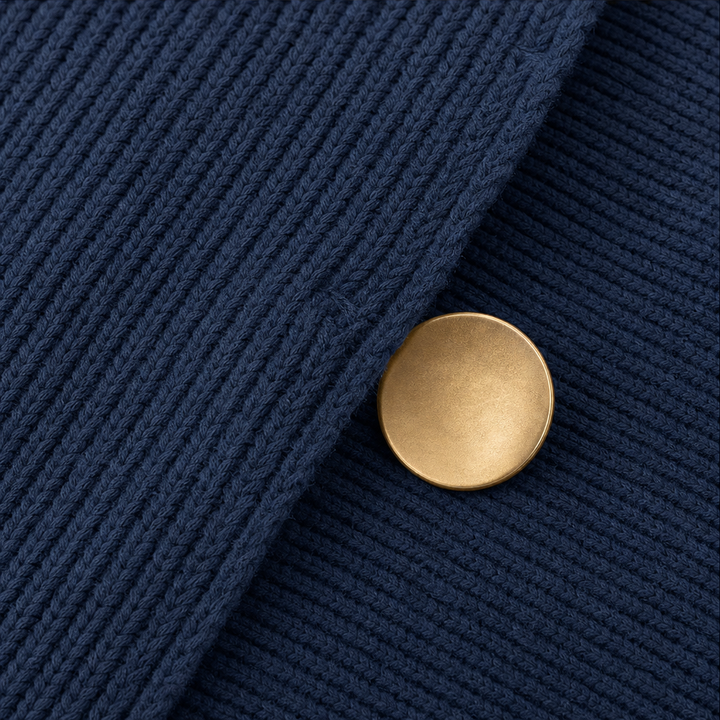 Wearbella – Kardigan z falbaniastym wykończeniem i grubym kołnierzem