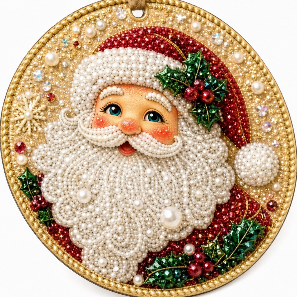 Yulebright – Zestaw ozdób z koralików, 6 sztuk