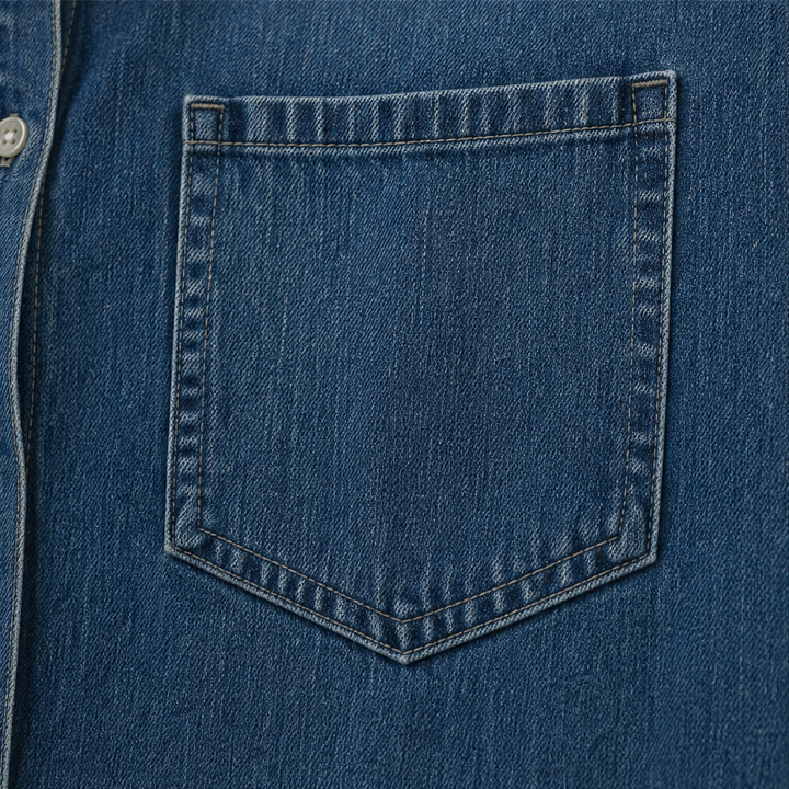 Wearlyn – Sukienka koszulowa z przodu na guziki w stylu dżinsowym