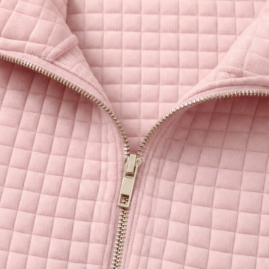 Wearbella – Sweter z pikowanym kołnierzem na zamek