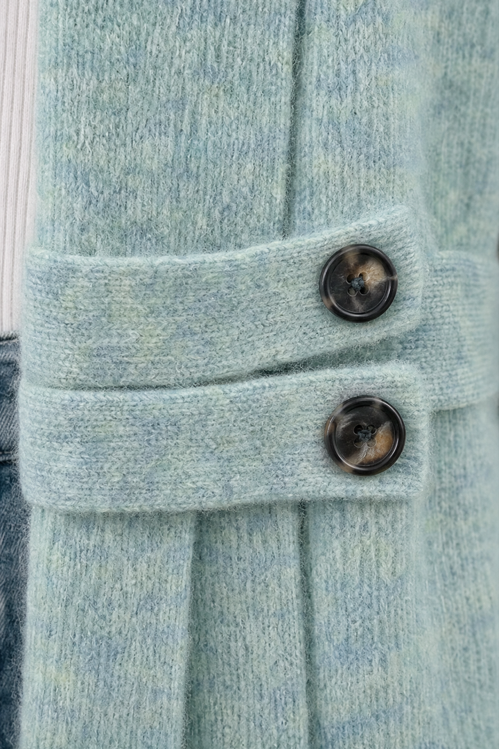 Wearbella – Podwójnie zapinany kardigan z paskiem