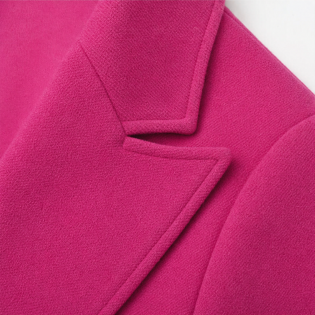 Wearbella – Płaszcz wełniany w stylu podwójnego zapięcia