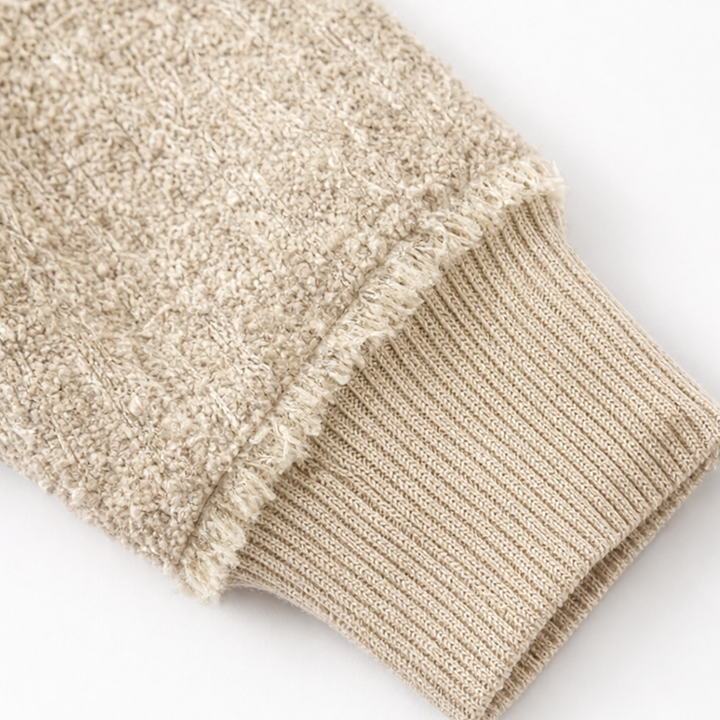 Autumbre – Gruby Sweter Henley z Guzikami