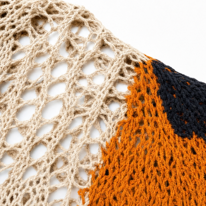 Harvestknit – Sweter z intarsjami w dynie i nietoperze