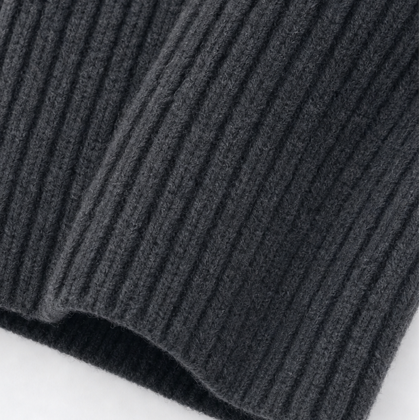 Wearbella – Kurtka z dzianiny z ukośnym zamkiem i dużym kołnierzem