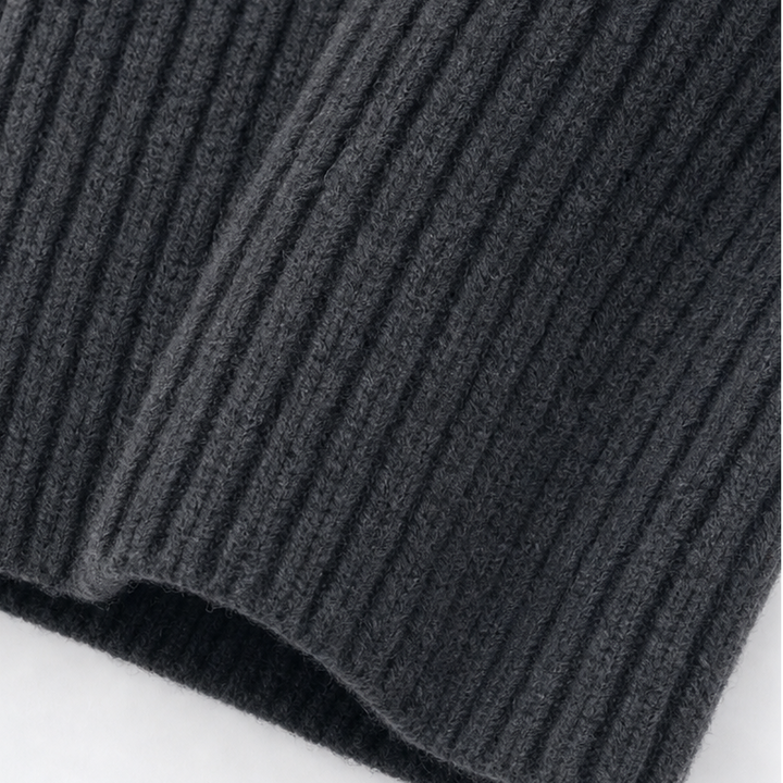 Wearbella – Kurtka z dzianiny z ukośnym zamkiem i dużym kołnierzem