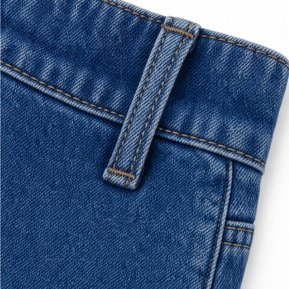 Wearbella – Jeansy z wysokim stanem i szerokimi nogawkami z zapięciem na guziki