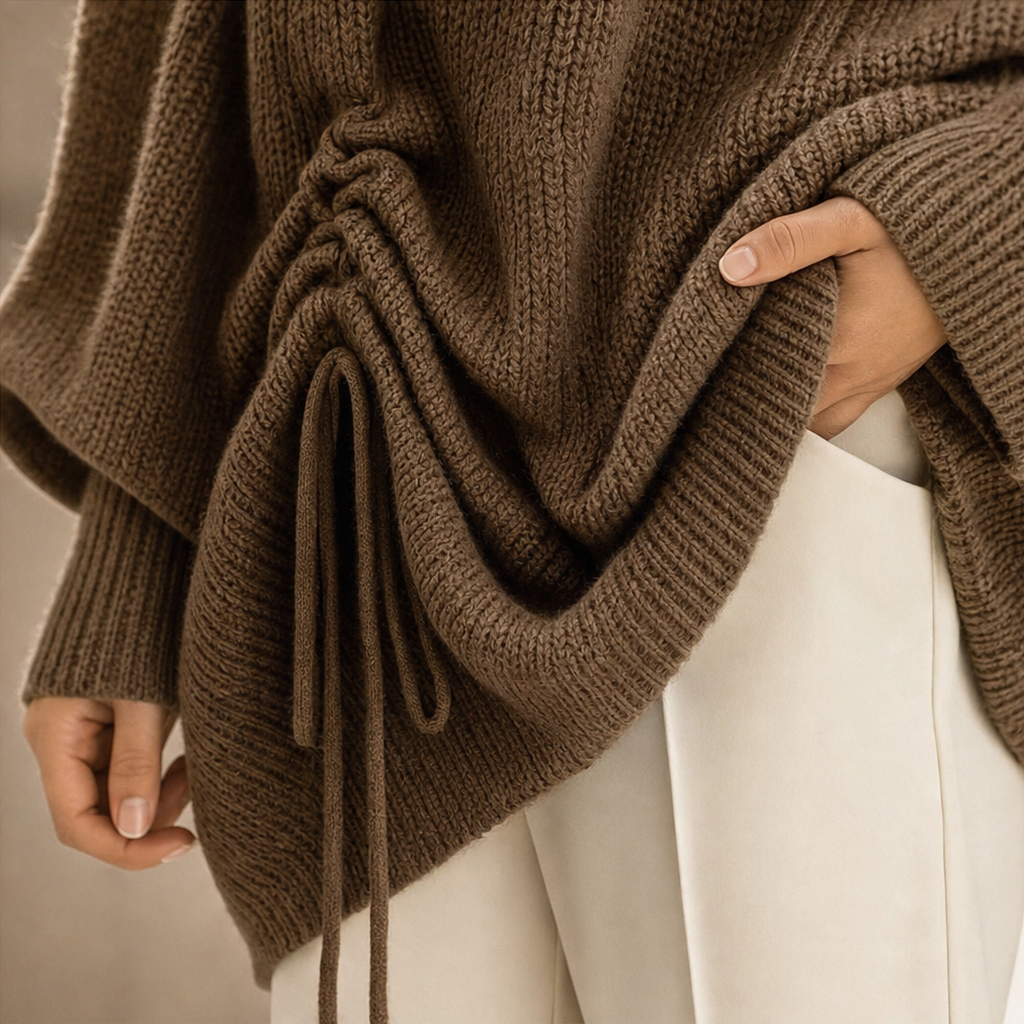 Wearbella – Sweter z bocznymi marszczeniami w oversize