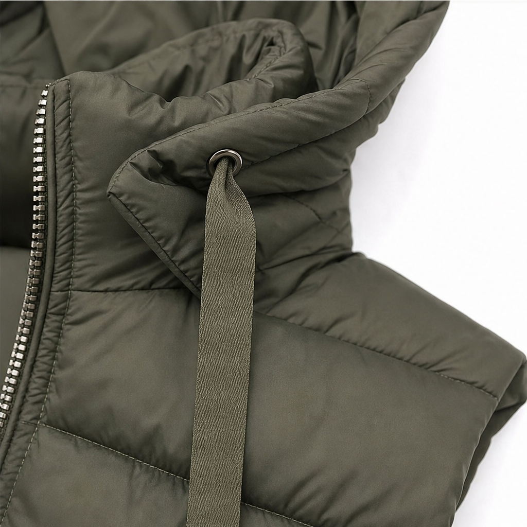 Wearbella – Długa kamizelka puchowa z zamkiem