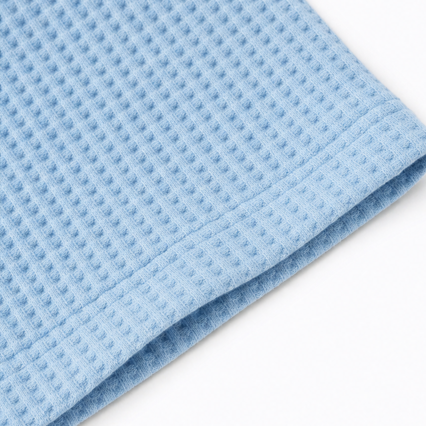 Waffield – Bluzka polo z dzianiny waffle z otwartym kołnierzem