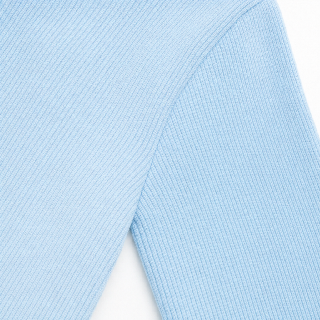 Bowdrift – Sweter z prążkowanym dekoltem w kształcie kokardy