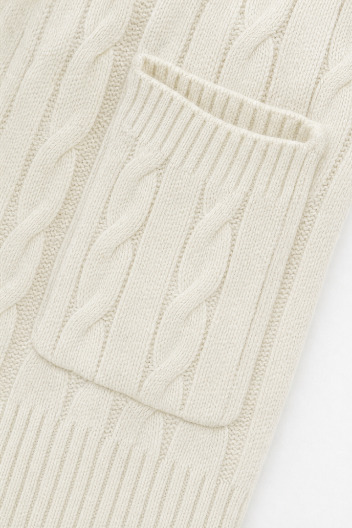 Wearbella – Kardigan z kapturem i grubym splotem