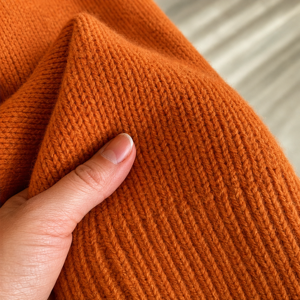 Lunarknit – Sweter z kapturem i wiązaniem w kształcie litery V