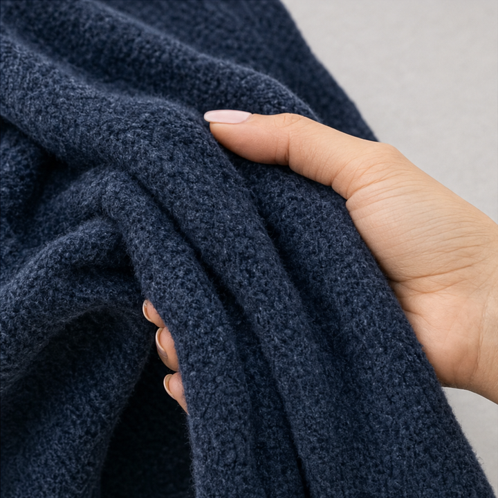 Airloom – Przesadnie Duży Sweter V-Neck z Otwartych Splotów