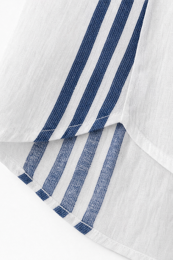 Wearbella – Bluzka w paski z dekoltem w serek i 3/4 rękawem