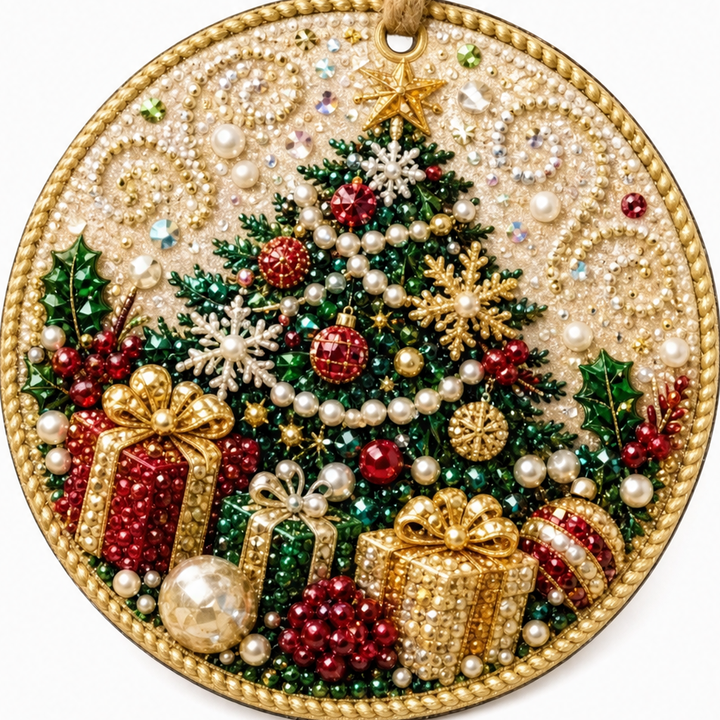 Yulebright – Zestaw ozdób z koralików, 6 sztuk