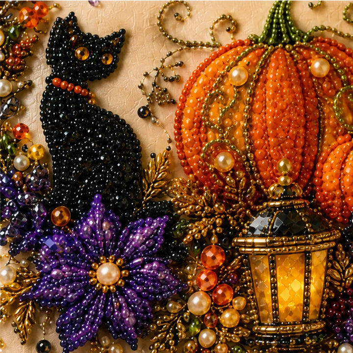 Beadory – Zestaw do tworzenia biżuterii na Halloween z perłowymi koralikami, przytulna sztuka ścienna DIY