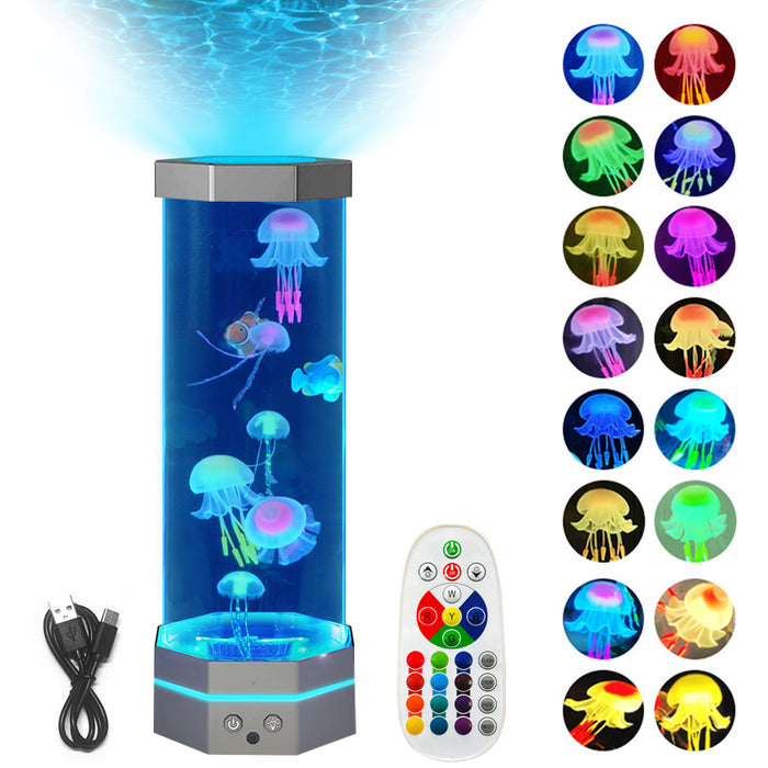 Luminari Lampa akwarium z meduzami i 17 kolorami światła