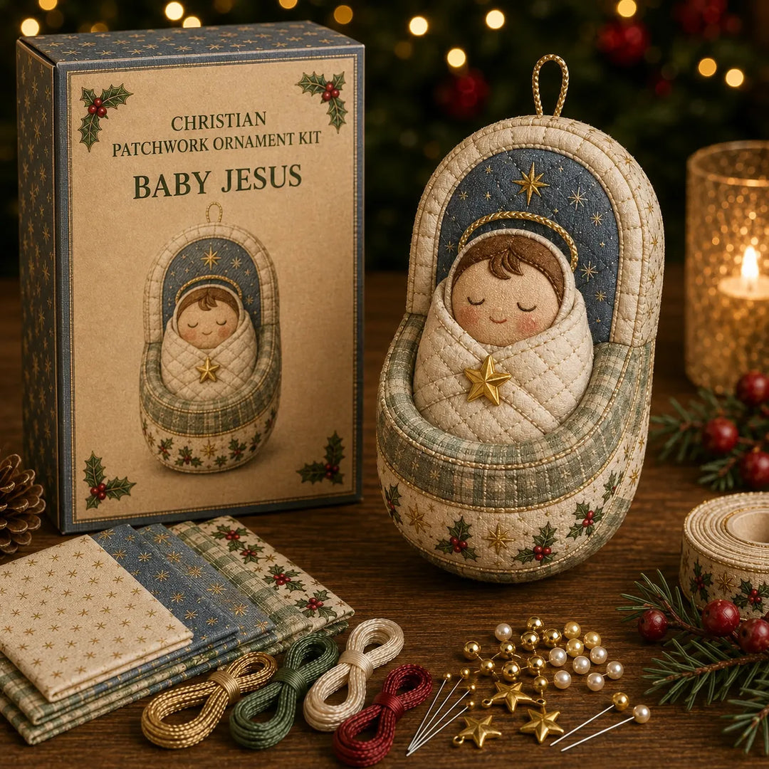 Faithcraft – Zestaw do tworzenia ornamentu Bożonarodzeniowego bez szycia