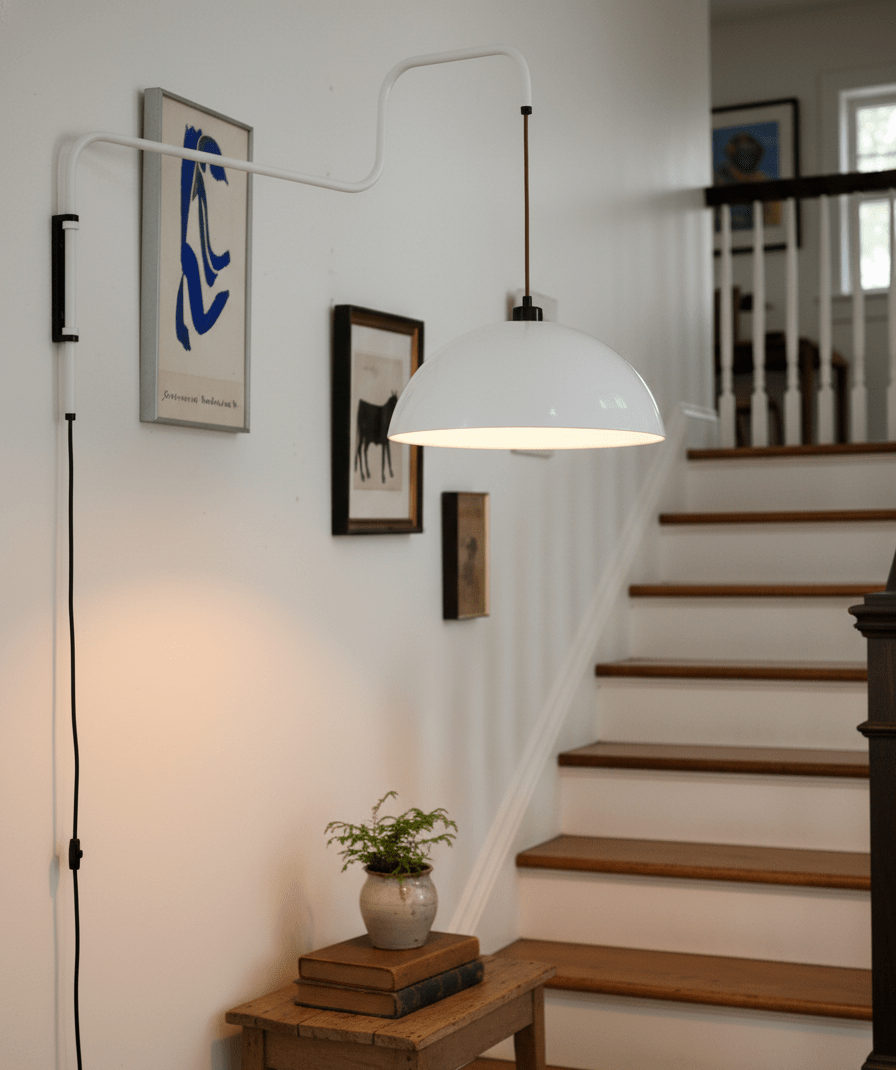 Lampa Ścienna Elio z wtyczką