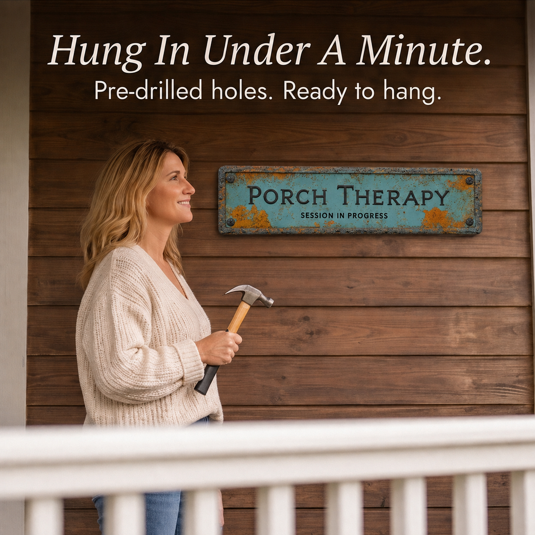 Porchly – Tablica Terapeutyczna na Werandzie w Stylu Vintage