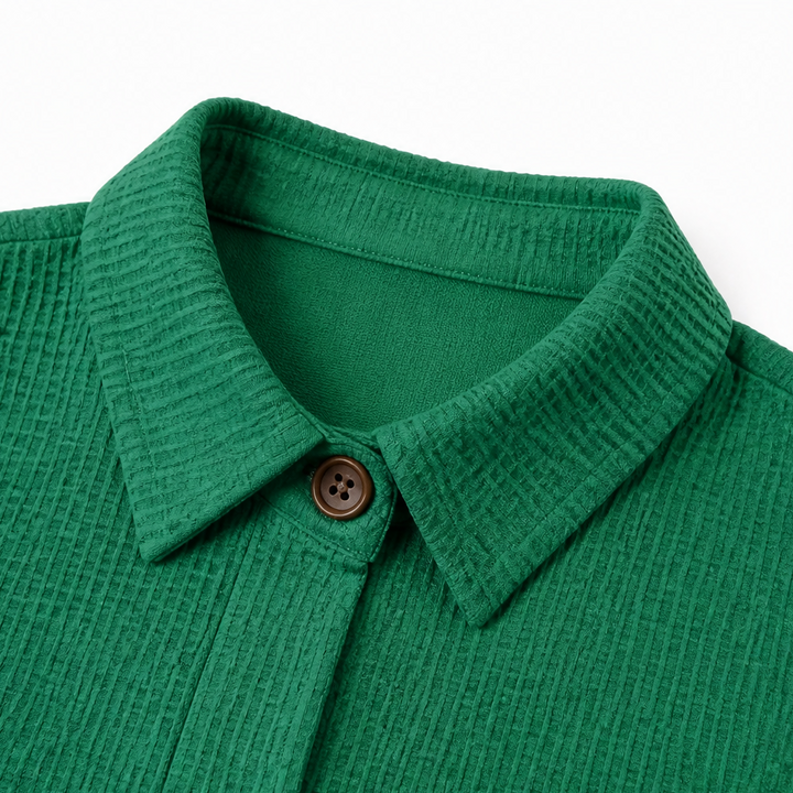 Draperau – Asymetryczny top z dzianiny waffle