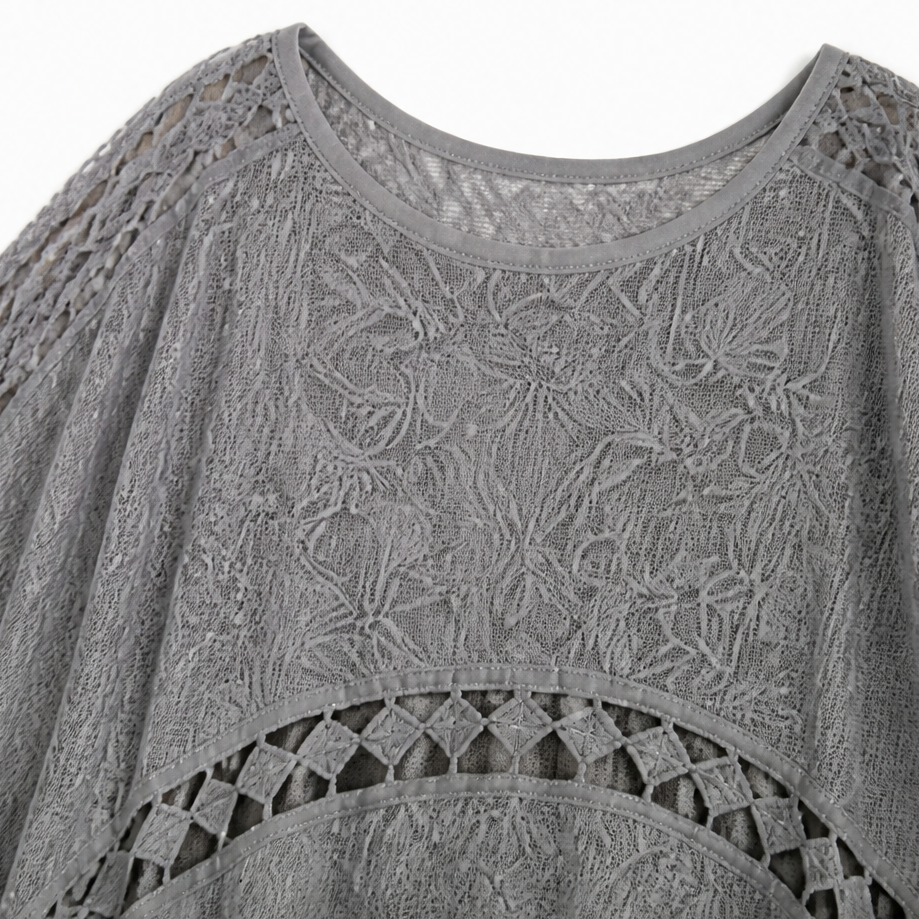 Wearbella – Kardigan z koronkowym wykończeniem, otwarty z przodu