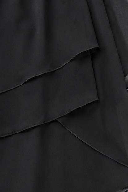 Draperie – Asymetryczny zestaw spodni z szerokimi nogawkami