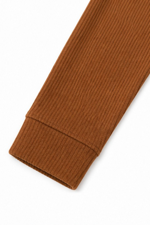 Corduvie – Koszulka Henley z guzikiem w stylu korduroy