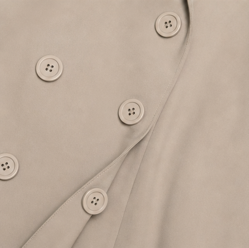Wearbella – Płaszcz Trench z Paseczkiem i Podwójnym Zapięciem
