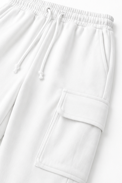 Dayworn – Zestaw bluzki z okrągłym dekoltem i spodni cargo