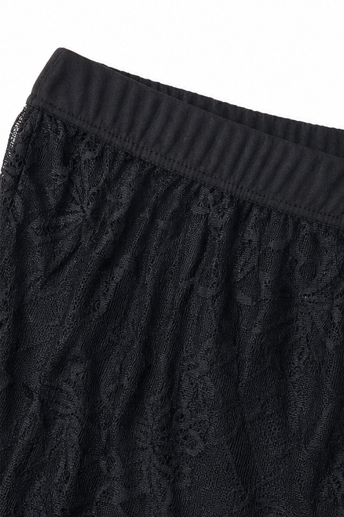 Vironne – Legginsy z przezroczystym wyglądem koronkowym i podszewką