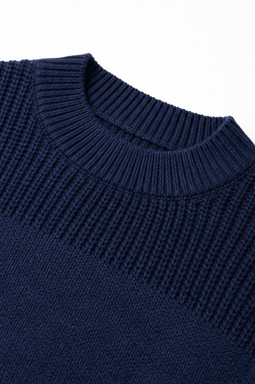Cozelin – Sweter z prążkowanego dzianiny z opadającymi ramionami w rozmiarze oversize