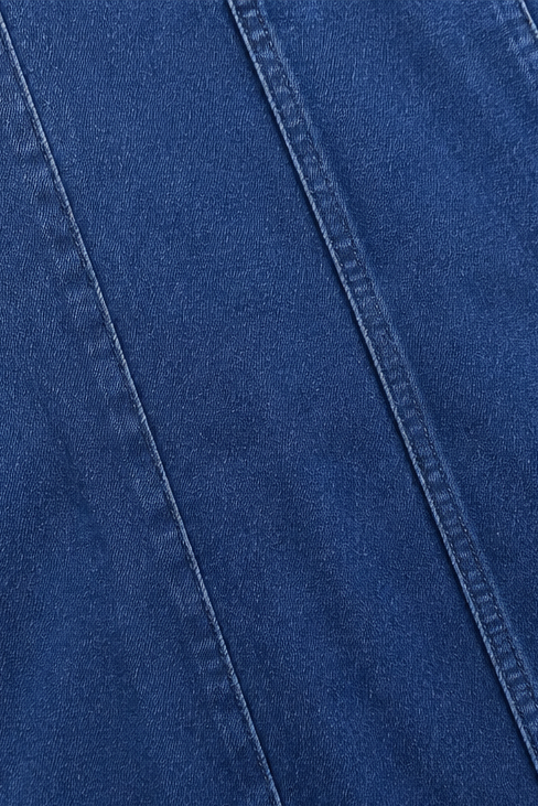Wearbella – Spódnica Maxi Dżinsowa w Stylu A z Wysokim Stanem