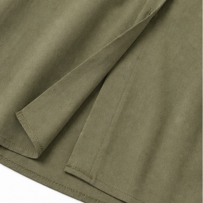 Linalle – Sukienka maxi z przodu na guziki w stylu lnianym