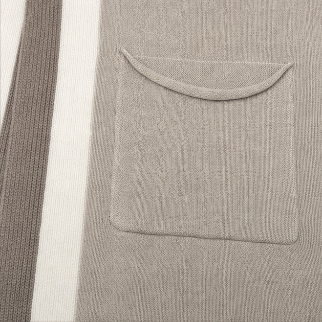 Coshabelle – Kardigan z kapturem w kolorze blokowym o długim kroju