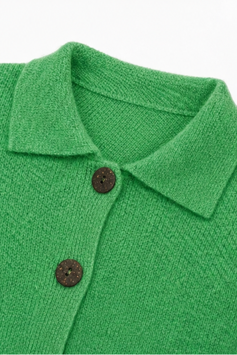 Softshirt – Sweter z kołnierzykiem i guzikiem