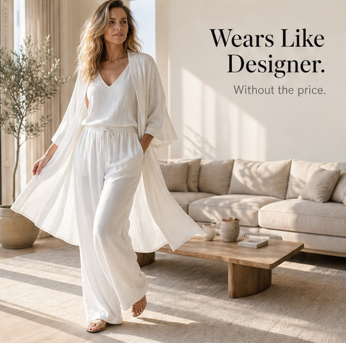 Eloria – Elegancki zestaw loungewear dla kobiet w 3 częściach
