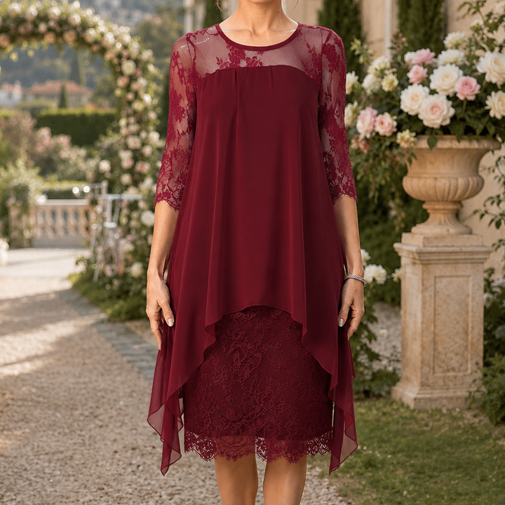 Wearbella – Sukienka w stylu koronkowym z asymetrycznym dołem, która naprawdę pasuje