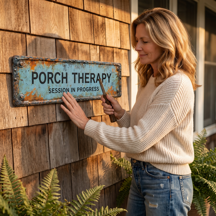 Porchly – Tablica Terapeutyczna na Werandzie w Stylu Vintage